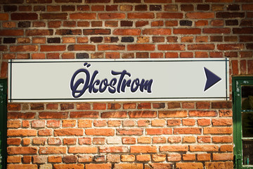 Schild 318 - Ökostrom