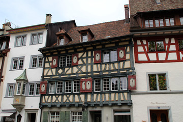 Ein Fachwerkhaus in Stein am Rhein