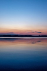 Fototapeta na wymiar balance of the sunset at Balaton lake in summer
