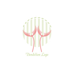dandelion icon. dandelion logo vector illustration eps 10.
