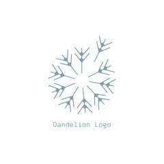 dandelion icon. dandelion logo vector illustration eps 10.