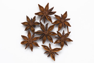 Cardamom isolated on white background. Aromatic spices.