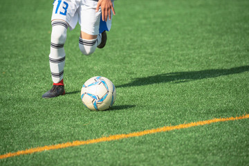 高校サッカー試合風景