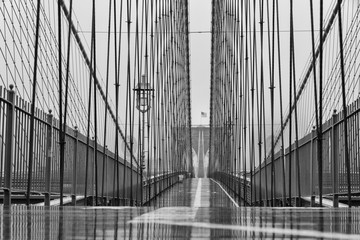 Brooklyn bridge monochrome