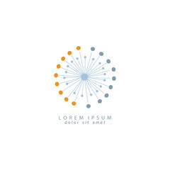 dandelion icon. dandelion logo vector illustration eps 10.