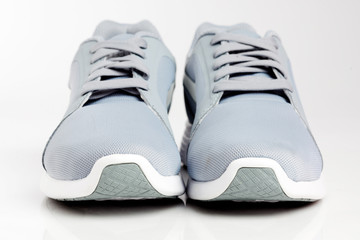 Sport running shoes isolated on white background.