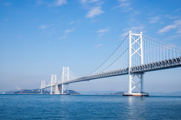 Seto Ohashi Bridge in seto inland sea,kagawa,shikoku,japan