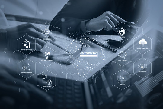 Business team meeting present. Photo professional investor working with new startup project. Finance managers meeting.Digital tablet laptop computer design smart phone using, keyboard