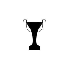 Cup award black silhouette