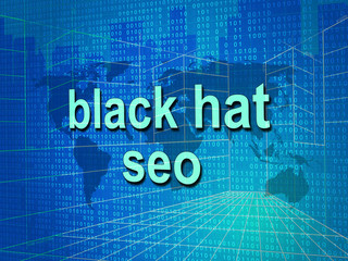 Black Hat Seo Website Optimization 3d Illustration