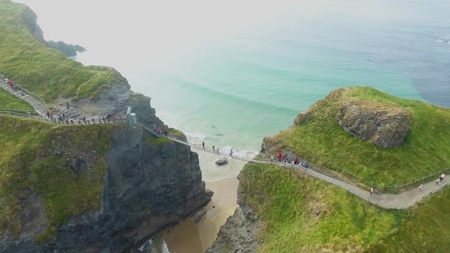 Carrick-a-Rede Rope Bridge Ballintoy Co. Antrim Northern Ireland 