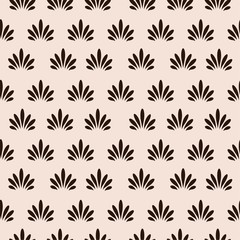 Vintage, retro palmette seamless vector pattern