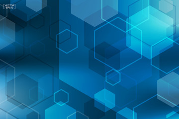 Obraz premium Abstract blue technology background.Vector.