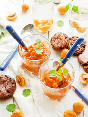 Italian apricot granita