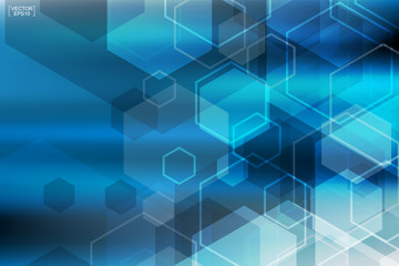 Abstract blue technology background.Vector.