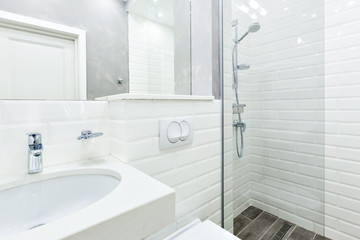 Simple hotel bathroom