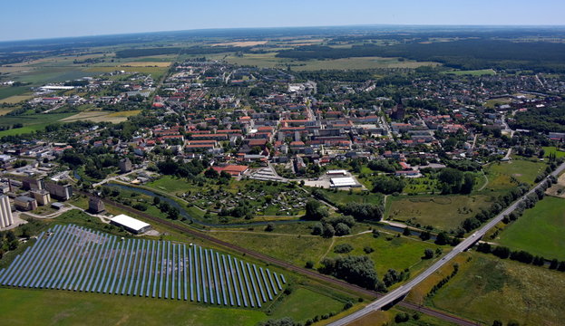 Stadt Pasewalk, Blick nach Osten