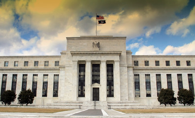 Fototapeta na wymiar Federal Reserve Building in Washington DC, United States