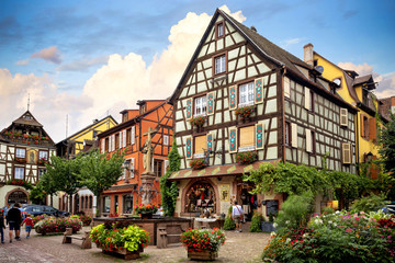 Fototapeta na wymiar KAYSEREBERG: One of the most beautiful villages of France, Alsace