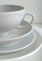 white ware on a white background. minimalism. laconicism. monogamy. severity.