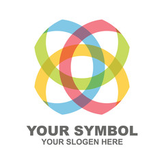 Obraz premium Abstract icon template