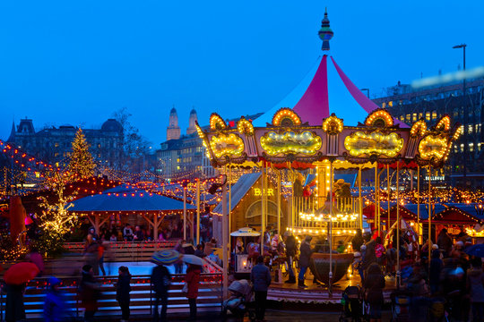 Weichnachtsmarkt in Z&uuml;rich, Schweiz