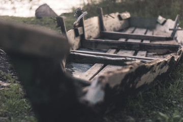 broken boat