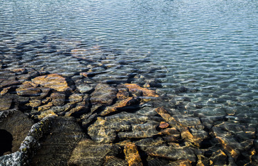 water. Mountain lake. Sogne