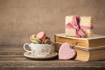 Retro style Valentine's or Mother's day background