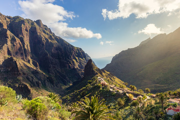 Fototapeta na wymiar Masca village, the most famous tourist destination in Tenerife, Spain.