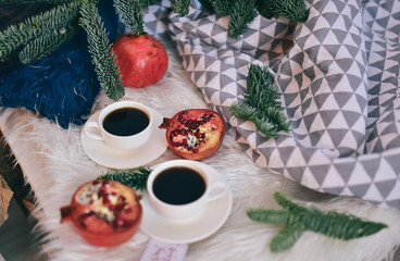 кофе и гранат