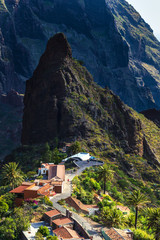 Fototapeta na wymiar Masca village, the most famous tourist destination in Tenerife, Spain.