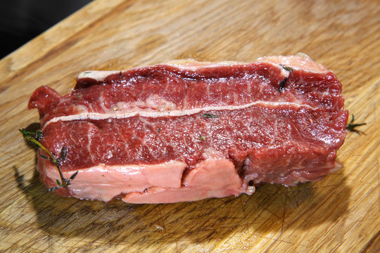 Beef steak. Raw fresh meat Steak. 