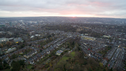 Aerial Drone Shot in Sheffield