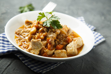 Chicken and vegetables stew