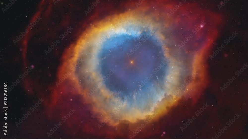 Wall mural space journey into deep space. andromeda galaxy dynamic helix nebula space background