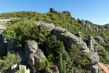 Fototapeta na wymiar Amazing landscape of Rocks formation near Meteora, Thessaly, Greece