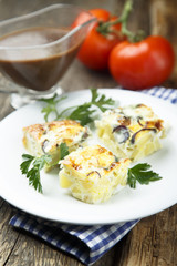 Traditional Spanish potato frittata