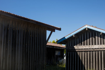 Fototapeta premium cabanes en bord de mer