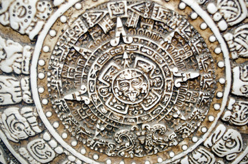 Circular mayan calendar mexico. Background, dates