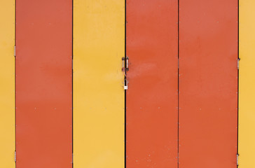 Colorful metal wall