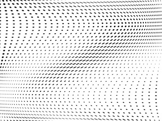 Halftone wavy background. Digital gradient. Dotted pattern with circles, dots, point small scale. 