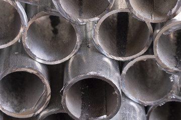 Metal profile pipe of round section