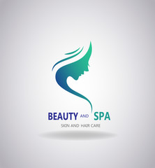 Girls portrait with long hair