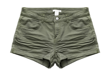 Khaki shorts isolated