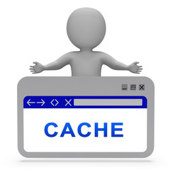 Browser Cache Webpage Offline Memory 3d Rendering © Stuart Miles