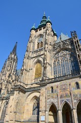 St. Vitus Cathedral in the Old Town of Prague in the Czech Republic