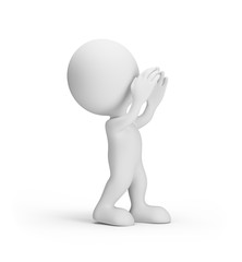 3d man speaks loudly