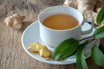 Salbeitee mit Ingwer, Erkältungsmittel, Hausapotheke