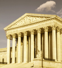 Supreme Court building in Washington, DC, United States of America